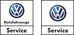 Logo VW Nutzfahrzeuge und VW Service